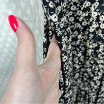 Free People Free People Black White Floral Tie Waist Button Jumpsuit Photo 1