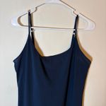Abercrombie & Fitch  Navy Blue Cami Dress Large Tall‎ Adjustable Straps Mini Photo 1