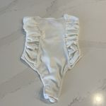 Pretty Little Thing  White Strapless Rouched Bodysuit Photo 4