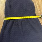 Maeve  Anthropologie Navy Blue Fit Flare Scalloped Lace Dress Size Small Formal Photo 8