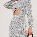 Missguided  Dalmatian high neck dress with ruffles Photo 0