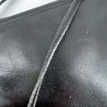 Vintage black leather cross Body purse bag shoulder bag Tooled mid century‎ Black Photo 13