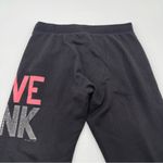 Victoria's Secret Y2K  LOVE PINK Boyfriend Sweatpants Black XS Casual Wide Leg Photo 5