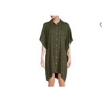 BEYOND‎ Control Women’s Green Shirtdress Coverup Size Small OVERSIZED Photo 10
