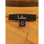 Lulus  Orange‎ Casual Allure Dark Mustard Back Cutout Fitted Mini Dress XS Photo 8