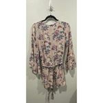 American Eagle Floral Bell Sleeve Romper Photo 6