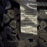 Textured Lace Knit Top Crochet Overlay Large Style Apparel Black Photo 8