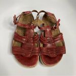 Ecco ‎ red leather sandals size 36 Photo 1