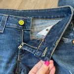 True Religion Billie Straight Leg Jeans Pocket Flap Medium Wash Womens Sz 28 Photo 13