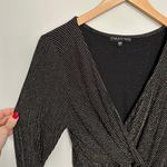 Three Pink Hearts Long Sleeve Side Knot Dress Black Sparkle Junior's Size XL Photo 3