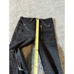 RtA Diavolina fold over Black Pinstripe Pants Jeans Photo 4