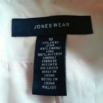 Jones Wear  Women's Blush Silk/Linen Blazer Jacket Photo 3