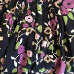 Loft Ann Taylor ‎ purple floral skirt Women’s Size 2 Flowers Photo 5