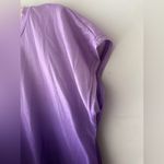 SheIn Purple Ombre Placement Print Crew Neck Raglan Sleeve T-Shirt Photo 2