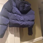 Good American Dark Blue Puffer Jacket Photo 9