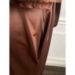 Vintage Moodsetter Satin Robe Chocolate Brown Boudoir Lounge Long Robe Size M Photo 6