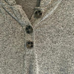 Maurice's Maurice’s Gray Henley Long Sleeve Pullover Hoodie Photo 5