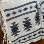 Charlotte Russe western cardigan fringe cover up size medium knit warm top Photo 2