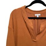 Abound  Waffle Knit Long Sleeve Shirt Sweater Burnt Orange Women’s Size Medium Photo 2