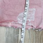 H & M pink distressed denim skirt size 4 90s Photo 5