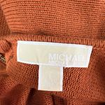 Michael Kors Size Large Back Zip Long Sleeve Long Sweater Orange Autumn Photo 6