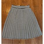Courage B black and white stripe aline skirt small Black Photo 1
