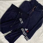 Betsey Johnson  Performance Track Suit Size Medium Blue Photo 1