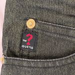 Guess Jeans Vintage 90’s Black Gold Metallic Thread Bootcut High Rise Jeans, size 29” Photo 2