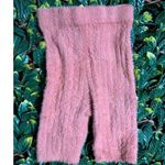Meshki  High Rise Pink Fuzzy Biker Shorts Size Medium Photo 1