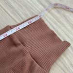 Naked Wardrobe New  Nordstrom Snatched High Waist Ribbed Joggers | Tan Mauve | S Photo 7