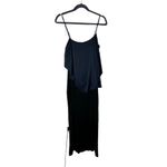 Elizabeth and James SZ M Tulsa Sleeveless Asymmetric Ruffle Dress, Black/Navy Photo 2