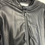 ZARA EUC  Faux Leather Black Perforated Jacket sz XL Photo 1