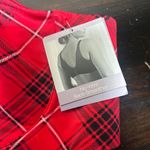 Catherines New Catherine’s red plaid unlined wire free back smoother bra 46C Photo 1