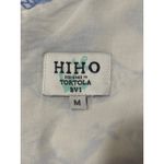 HIHO Women's Linen Cotton Fish Print Sleeveless Midi Dress Tortola BVI Size M Blue Size M Photo 4