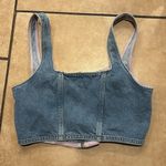 Lee  X H&M Denim Front Zip Corset-Style Top Photo 4