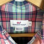 Vineyard Vines  Womens Multicolor Plaid‎ Flannel Button Down Shirt Sz 0 Preppy Photo 7