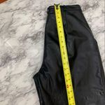 Vintage 100% Leather Pants straight leg high rise Black size 30 waist y2k 90s Photo 9