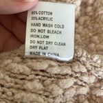 POL  oversized teddy texture tan hoodie size M 65% cotton Photo 3