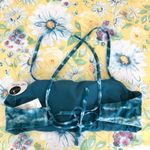 Hot Water Tie Dye Bandeau Reversible Bikini Top Blue L Photo 5
