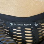 Blanc Noir Linear Mesh Top Long Sleeve in Black Photo 6