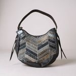 Cowhide Handbag Concealed Carry Hobo Purse Western Hair On Leather Bag NWT! Black Photo 0