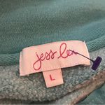 Jess Lea Quarter Zip Pullover Fleece Lined Funnel Neck Aqua Blue L Size L Photo 2