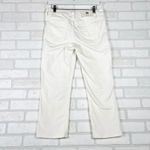 Miss Me Jeans Women's 28 White Embroidered Floral Boyfriend Capri Cropped Photo 7