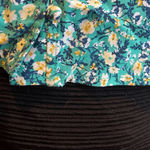 Old Navy NWOT  Womens Size Extra Small Green Floral-Print Button-Down Cam…​ Photo 2