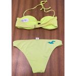 Brat Summer Y2K Vintage Hollister Bikini Lime Green Tie Top S top M bottom Photo 1