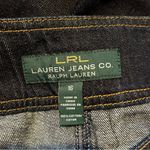 Ralph Lauren Lauren Dark Wask Side Anchor Button Wide Leg Size 16 Jeans. Photo 5