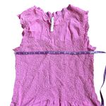 Anthropologie  Textured Smocked Vest Top Pink Size Medium Photo 6