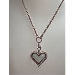 Origami Owl  Rose Gold Tone Crystal Heart Locket Necklace Photo 2
