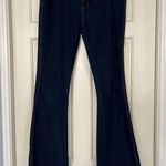 Bongo Dark Wash Flare Leg Blue Jeans Bohemian Hippie Photo 0