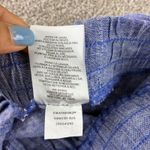 Jones New York Signature Linen Blend Cropped Pants Womens 2X Blue Drawstring Photo 3